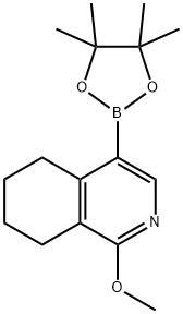 1-甲氧基-5,6,7,8-四氢-异喹啉-4-硼酸频哪醇酯 结构式