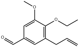 3-烯丙基-4-乙氧基-5-甲氧基苯甲醛 结构式