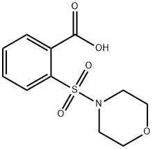 2-(吗啉-4-磺酰基)苯甲酸 结构式