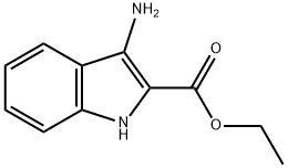 3-氨基-2-吲哚羧酸乙酯 结构式