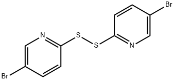 1,2-双(5-溴吡啶-2-基)二硫 结构式