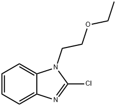 1H-苯并咪唑,2-氯-1-(2-乙氧基乙基) 结构式