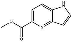 1H-吡咯并[3,2-B]吡啶-5-羧酸甲酯 结构式