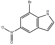 7-溴-5-硝基吲哚 结构式