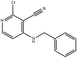 4-(BENZYLAMINO)-2-CHLORONICOTINONITRILE 结构式