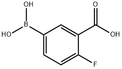 3-羧基-4-氟苯硼酸 结构式