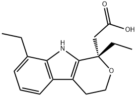 (S)-依托度酸 结构式