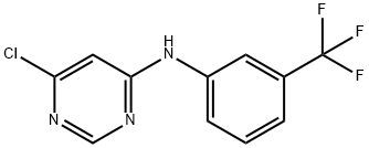 6-Chloro-N-[3-(trifluoromethyl)-phenyl]pyrimidin-4-amine 结构式