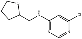 6-氯-N-(四氢-2-呋喃基甲基)-4-嘧啶胺 结构式