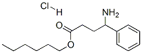 hexyl 4-amino-4-phenyl-butanoate hydrochloride 结构式