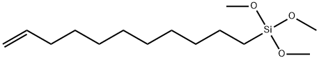 10-烯基十一烷基三甲氧基硅烷 结构式