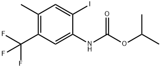 CarbaMic acid, [2-iodo-4-Methyl-5-(trifluoroMethyl)phenyl]-, 1-Methylethyl ester (9CI) 结构式