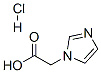 1H-咪唑-1-乙酸盐酸盐 结构式