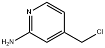 4-(氯甲基)吡啶-2-胺 结构式