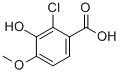 2-CHLORO-3-HYDROXY-4-METHOXYBENZOIC ACID 结构式