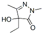 3H-Pyrazol-3-one,  4-ethyl-2,4-dihydro-4-hydroxy-2,5-dimethyl- 结构式