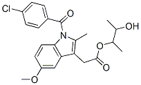 1-(4-Chlorobenzoyl)-5-methoxy-2-methyl-1H-indole-3-acetic acid 2-hydroxy-1-methylpropyl ester 结构式