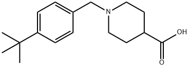 N-(4-TERT-BUTYLBENZYL)PIPERIDINE-4-CARBOXYLIC ACID 结构式