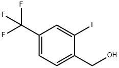 2-碘-4-三氟甲基苄醇 结构式