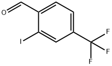 2-碘-4-三氟甲基苯甲醛 结构式