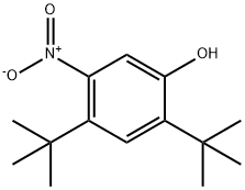 2,4-二叔丁基-5-硝基苯酚 结构式