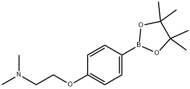 4-(2-(二甲基氨基)乙氧基)苯基硼酸频哪醇酯 结构式