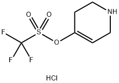 1,2,3,6-四氢-哌啶-4-三氟甲磺酸酯盐酸盐 结构式