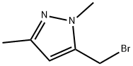 5-溴甲基-1,3-二甲基-1H-吡唑 结构式