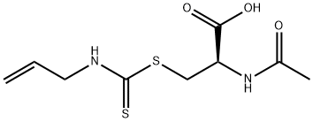 N-acetyl-S-(N-allylthiocarbamoyl)cysteine 结构式