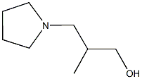 2-甲基-3-(吡咯烷基-1-基)丙-1-醇 结构式