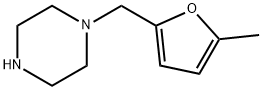 1-[(5-甲基-2-呋喃)甲基]哌嗪 结构式