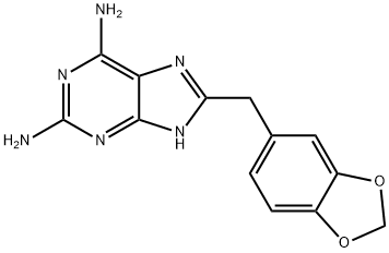 8-((BENZO[D][1,3]DIOXOL-6-YL)METHYL)-9H-PURINE-2,6-DIAMINE 结构式