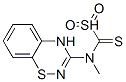 methyl-4H-1,2,4-benzothiadiazin-3-yl-carbamodithioate-S,S-dioxide 结构式