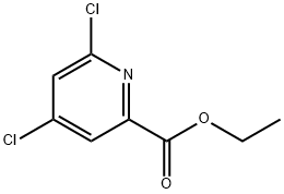 4,6-二氯-2-吡啶甲酸乙酯 结构式