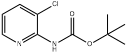 叔-丁基 (3-CHLOROPYRIDIN-2-YL)氨基甲酸酯 结构式
