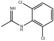 N-(2,6-二氯苯基)乙脒盐酸盐 结构式