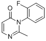 4(3H)-Pyrimidinone, 3-(2-fluorophenyl)-2-methyl- 结构式