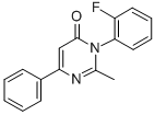 4(3H)-Pyrimidinone, 3-(2-fluorophenyl)-2-methyl-6-phenyl- 结构式