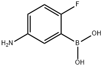 5-氨基-2-氟苯硼酸 结构式