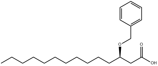 (R)-3-(苄氧基)十四酸 结构式