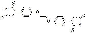 3-[4-[2-[4-(2,5-dioxopyrrolidin-3-yl)phenoxy]ethoxy]phenyl]pyrrolidine -2,5-dione 结构式