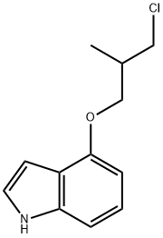 4-(3-CHLORO-2-METHYLPROPOXY)-1H-INDOLE 结构式