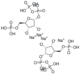 alpha-d-Ribofuranose, 5-(dihydrogen phosphate) 1-(trihydrogen diphosphate), tetrasodium salt 结构式