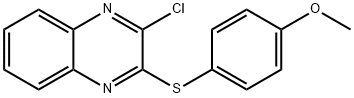 2-氯-3-((4-甲氧基苯基)硫代)喹喔啉 结构式
