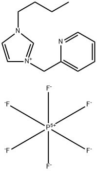 1-丁基-3-(2-吡啶基甲基)-1H-咪唑六氟磷酸盐 结构式