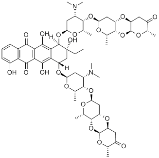 ditrisarubicin B 结构式