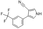 4-[3-(TRIFLUOROMETHYL)PHENYL]-1H-PYRROLE-3-CARBONITRILE 结构式