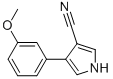 4-(3-METHOXYPHENYL)-1H-PYRROLE-3-CARBONITRILE 结构式