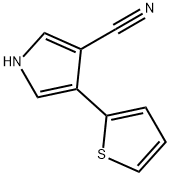 4-(2-THIENYL)-1H-PYRROLE-3-CARBONITRILE 结构式