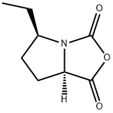 1H,3H-Pyrrolo[1,2-c]oxazole-1,3-dione,5-ethyltetrahydro-,(5R-trans)-(9CI) 结构式